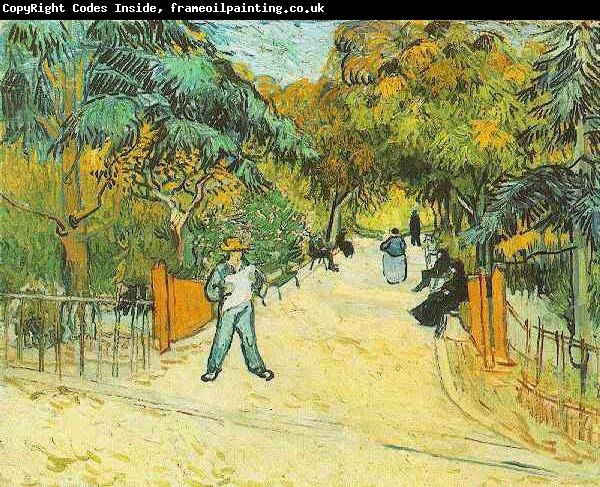 Vincent Van Gogh Entrance to the Public Park in Arles